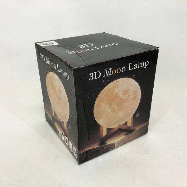 Ночник светящаяся луна Moon Lamp 18 см, Ночник детский для комнаты, Детский ночник безопасный для ребенка ws35123-1 фото