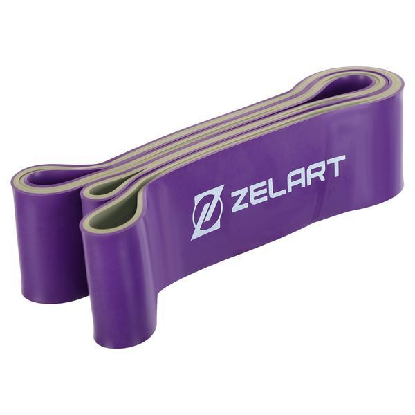 Гума петля для підтягувань та тренувань стрічка силова Zelart POWER LOOP FI-5439-6 581г фіолетовий FI-5439-6 фото