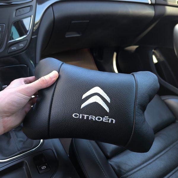 Набор кожаных подушек Citro&euml;n из натуральной итальянской кожи + фирменный брелок в подарок ws29835 фото