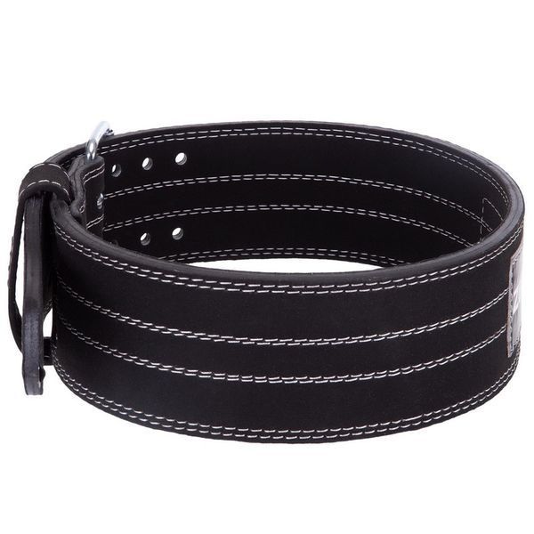 Пояс для пауэрлифтинга кожаный Zelart SB-165150 спинка-10см размер-XS-XXL черный SB-165150 фото