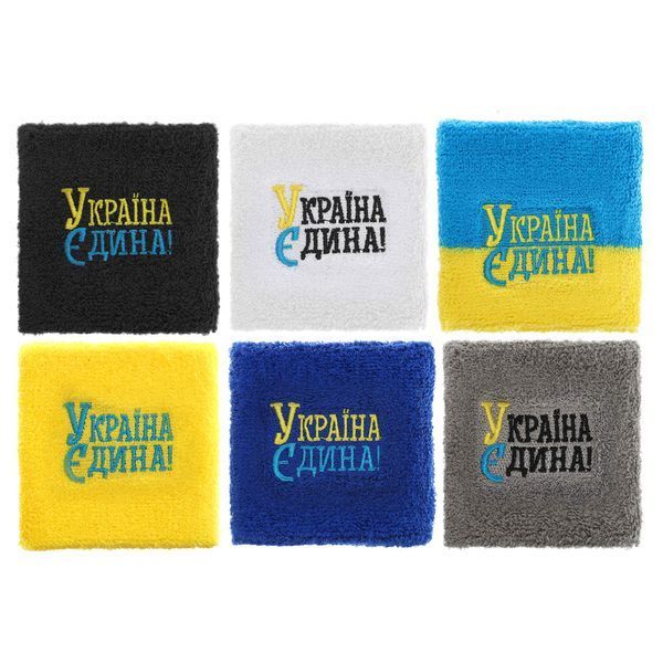 Напульсник спортивный махровый впитывающий влагу УКРАЇНА Єдина BC-9279 1шт цвета в ассортименте BC-9279 фото