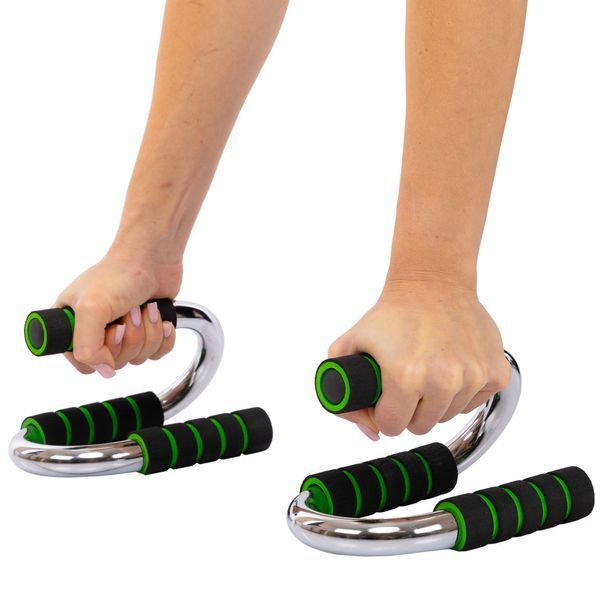 Упоры для отжиманий 2штуки SP-Sport FI-3971 PUSH-UP BAR 11x21см серый-черный-красный FI-3971 фото