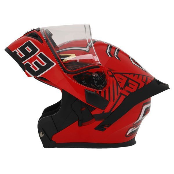 Мотошлем модуляр (flip-up) QKE M-8520 M-XL красный M M-8520 фото