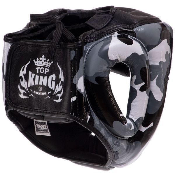 Шлем боксерский с полной защитой кожаный TOP KING Empower Camouflage TKHGEM-03 S-XL цвета в ассортименте S TKHGEM-03 фото