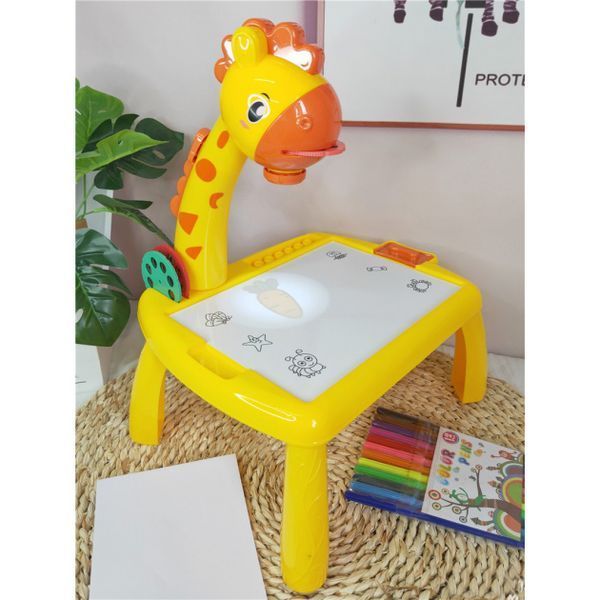 Детский стол проектор для рисования с подсветкой Projector Painting. Цвет: желтый ws89895-1 фото