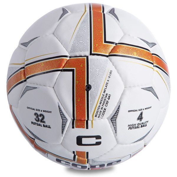 Мяч футзальный CORE ATTACK Grain CRF-041 №4 белый-оранжевый CRF-041 фото