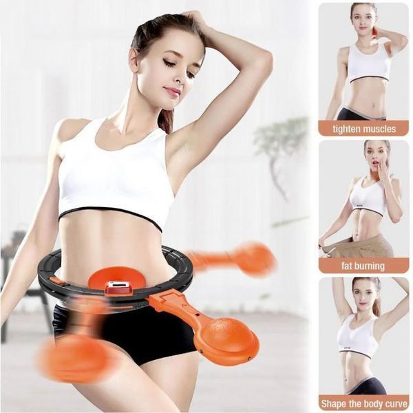 Розумний масажний обруч для схуднення живота та боків Intelligent Hula Hoop ws79749 фото