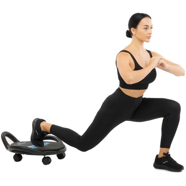 Платформа для пресса с подушкой для ног Abdominal wheel LiveUp LP8346 размер 60х52,5х22см черный LP8346 фото