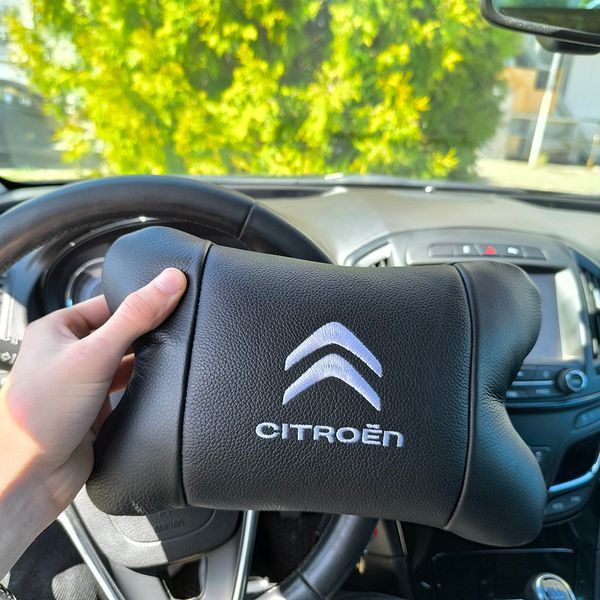 Набор кожаных подушек Citro&euml;n из натуральной итальянской кожи + фирменный брелок в подарок ws29835 фото