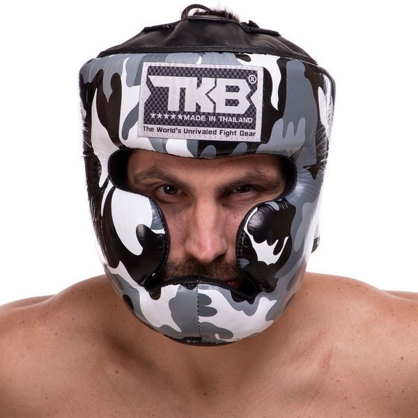 Шлем боксерский с полной защитой кожаный TOP KING Empower Camouflage TKHGEM-03 S-XL цвета в ассортименте S TKHGEM-03 фото