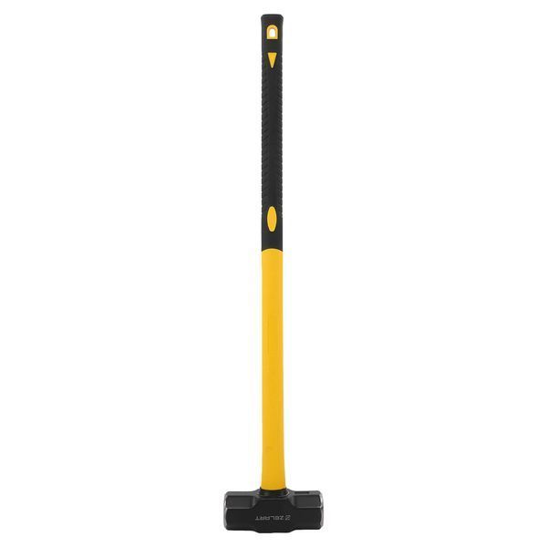 Кувалда стальная молот для кроссфита GYM HAMMER Zelart TA-9635-12LB 12LB (5,4кг) черный-желтый TA-9635-12LB фото