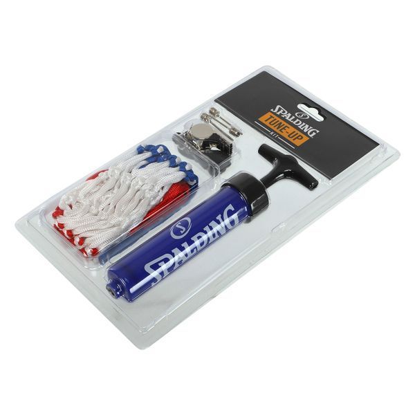 Баскетбольний набір 4в1 сітка насос 3 голки та свисток SPALDING 8300SPCN 8300SPCN фото