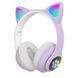 Беспроводные LED наушники с кошачьими ушками CAT STN-28. Цвет: фиолетовый ws44267-2 фото 25