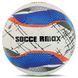 М'яч футбольний SOCCERMAX FB-4212 №5 PU білий-синій FB-4212 фото 1