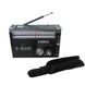 Радиоприёмник портативное радио Golon RX-381 аккумуляторный ретро колонка usb sd mp3 fm. Цвет: черный ws46321-3 фото 3