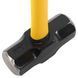 Кувалда стальная молот для кроссфита GYM HAMMER Zelart TA-9635-12LB 12LB (5,4кг) черный-желтый TA-9635-12LB фото 6
