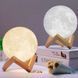 Ночник светящаяся луна Moon Lamp 18 см, Ночник детский для комнаты, Детский ночник безопасный для ребенка ws35123-1 фото 1