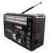 Радиоприёмник портативное радио Golon RX-381 аккумуляторный ретро колонка usb sd mp3 fm. Цвет: черный ws46321-3 фото 2