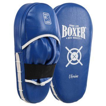 Лапа боксерська пряма подовжена тренувальна Кожвініл BOXER NEW 2008-N 38х18х4,5см 2штуки р. Універсальний розмір рукавички 2008-N фото
