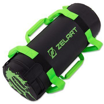 Мешок утяжелитель для функционального тренинга Power Bag Zelart TA-7825-10 10кг черный-зеленый TA-7825-10 фото