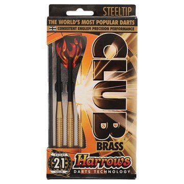 Дротики для игры в дартс цилиндрические Harrows CLUB BRASS HARROWS D105-21 21гр 3шт D105-21 фото