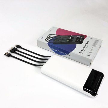 Павербанк Power Bank UKC 50000mAh Мобильная зарядка внешний аккумулятор портативный павер. Цвет: белый ws81727-1 фото