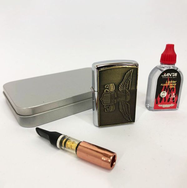 Зажигалка бензиновая в подарочной коробке N6, сувенир зажигалка, зажигалки подарки для мужчин ws28775-5 фото