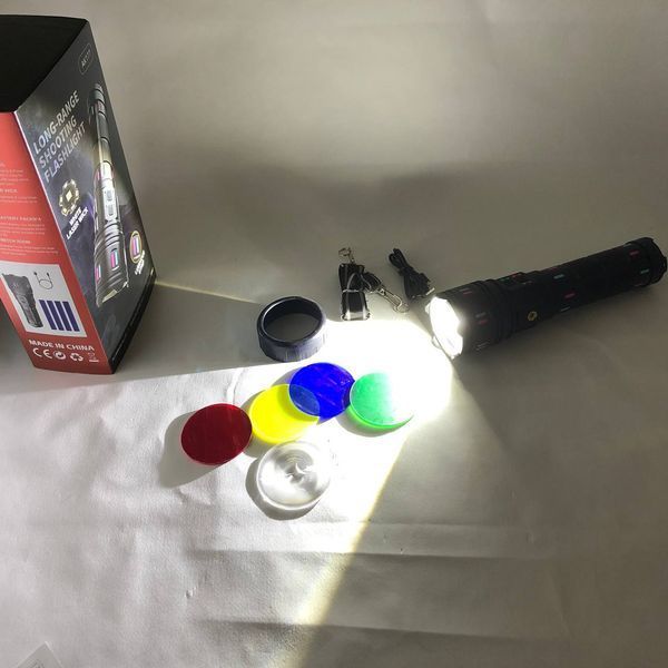 Фонарь AK177-WHITE LASER LED PM60-TG, Топ-фонарик фонарик светодиодный аккумуляторний портативный ws77173 фото