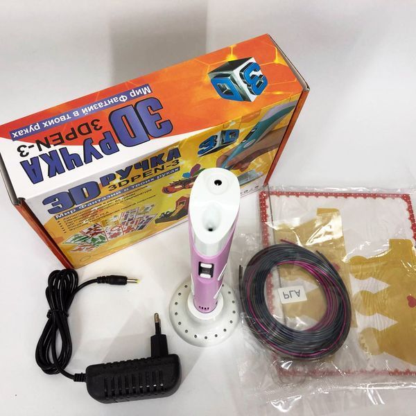3D ручка Smart 3D Pen 2 c LCD дисплеем, Ручка 3d для развития внимания. Цвет: розовый ws78385-2-1 фото