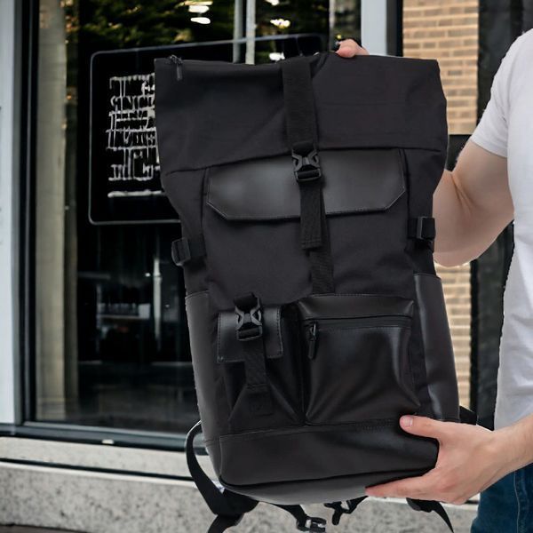 Рюкзак Rolltop мужской женский для путешествий и ноутбука, Ролтоп большой для города ws48652 фото