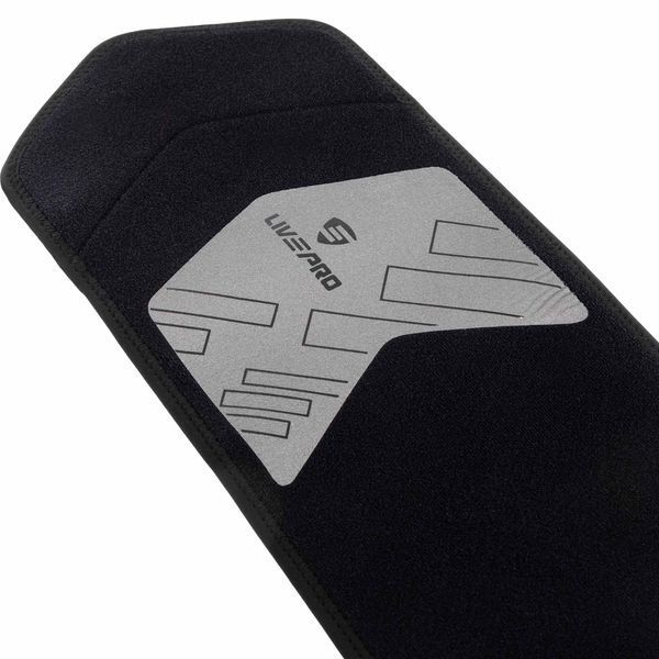Пояс для тренажерного зала и похудения SWEAT WAIST TRIMMER LiveUp LP8718 размер 125x19,5x0,5см черный-серый LP8718 фото