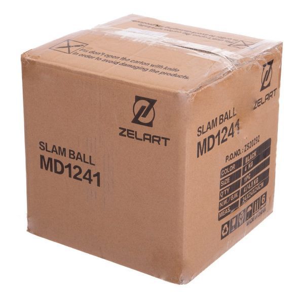 Слэмбол мяч набивной для кроссфита и фитнеса Slam Ball Zelart FI-2672-20 20кг черный FI-2672-20 фото