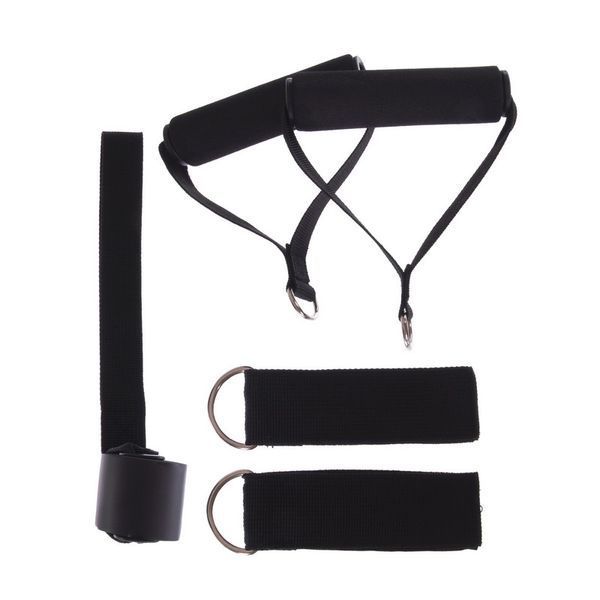 Эспандер многофункциональный для фитнеса 5 жгутов Resistance Band Zelart FI-6333 в чехле разноцветный FI-6333 фото