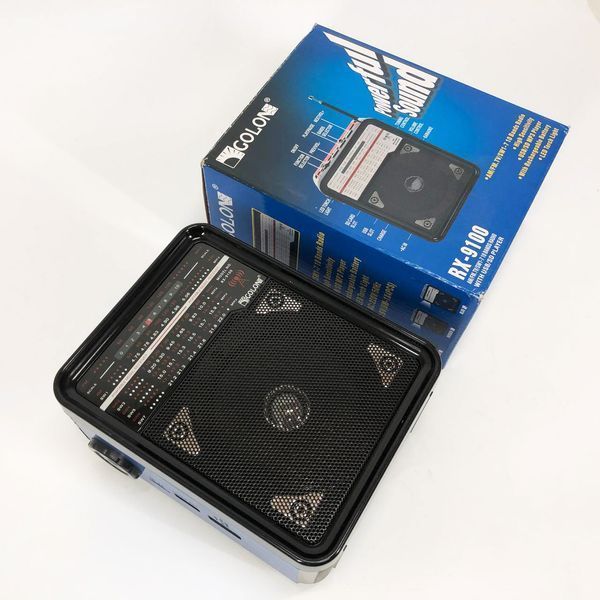 Радиоприемник GOLON RX-9100 USB+SD Радио с фонарем, Ретро радиоприемник, Fm передатчик. Цвет: синий ws15633-1 фото