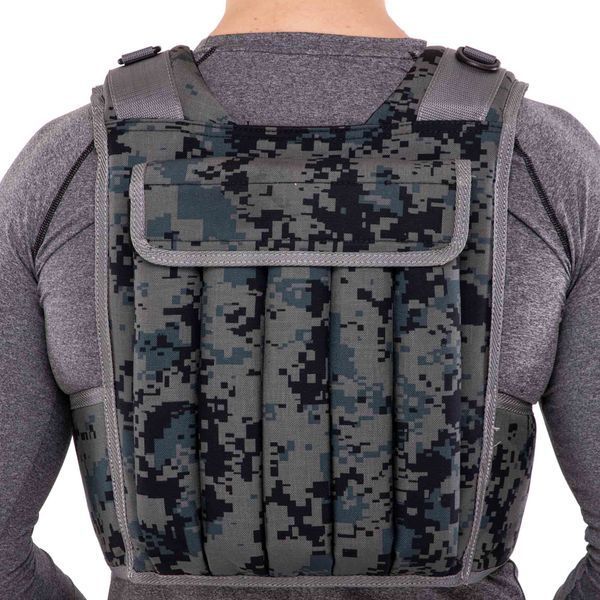 Жилет утяжелитель с регулируемым весом Zelart WEIGTH VEST TA-7806-15 вес-1,5-15кг камуфляж TA-7806-15 фото