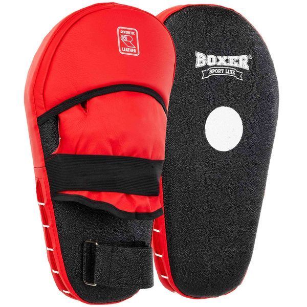 Лапа боксерська пряма подовжена тренувальна Кірза BOXER 2009-01 40х21х4,5см 2штуки кольори в асортименті 2009-01 фото