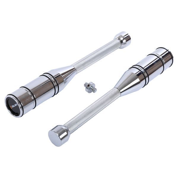 Бита стальная булава для кроссфита раздвижная Adjustable Macebell MDbuddy FI-2513 1шт вес 12кг хром FI-2513 фото