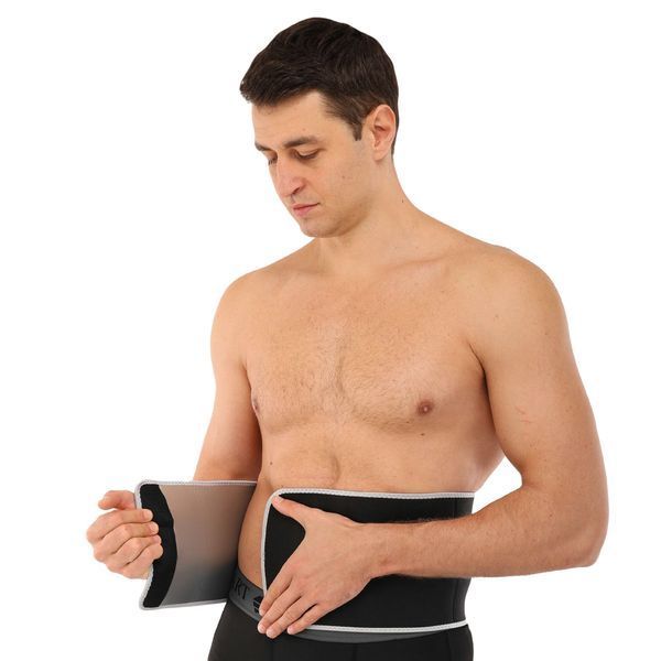 Пояс для похудения из композитной ткани Nano Hot Silver HEATOUTFIT ST-2148-M размер 100смх18смх3мм черный ST-2148-M фото