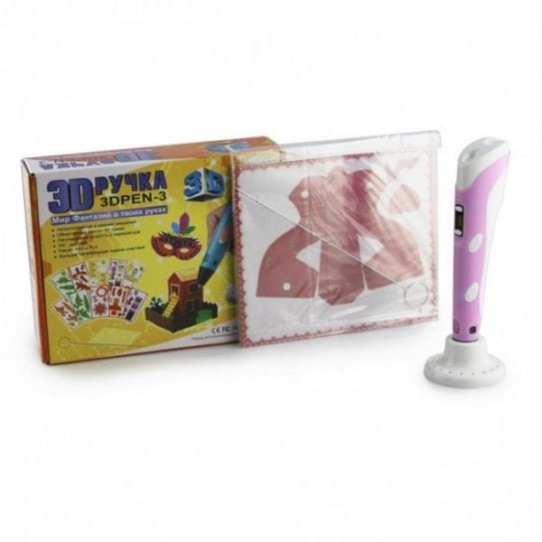 3D ручка Smart 3D Pen 2 c LCD дисплеем, Ручка 3d для развития внимания. Цвет: розовый ws78385-2-1 фото