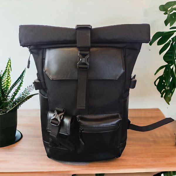 Рюкзак Rolltop мужской женский для путешествий и ноутбука, Ролтоп большой для города ws48652 фото