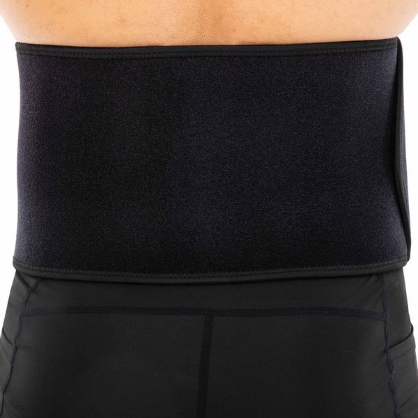 Пояс для тренажерного зала и похудения SWEAT WAIST TRIMMER LiveUp LP8718 размер 125x19,5x0,5см черный-серый LP8718 фото