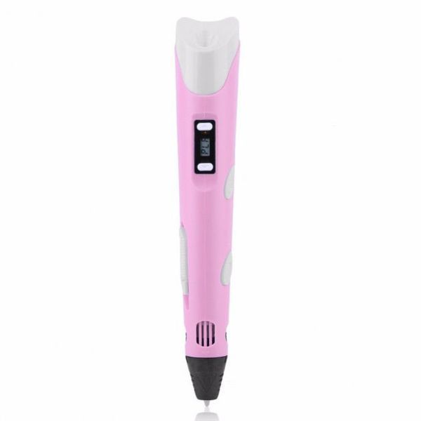 3D ручка Smart 3D Pen 2 c LCD дисплеем, Ручка 3d для развития внимания. Цвет: розовый ws78385-2-1 фото