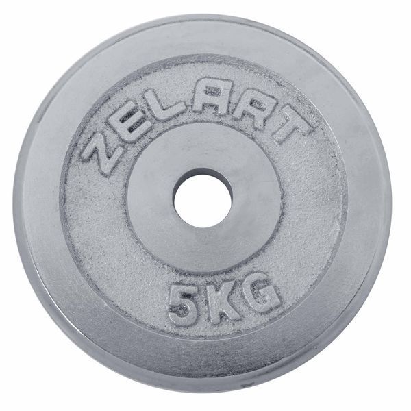 Млинці диски хромовані Zelart TA-7786-5 31мм 5кг хром TA-7786-5 фото