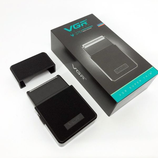 Електробритва VGR V-376 BLACK шейвер, Бюджетна машинка для стрижки бороди, Бездротова електробритва ws18127 фото