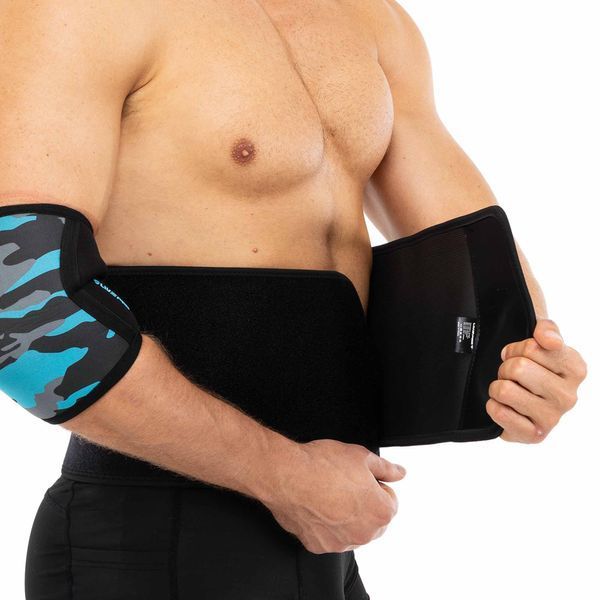Пояс для тренажерного зала и похудения SWEAT WAIST TRIMMER LiveUp LP8718 размер 125x19,5x0,5см черный-серый LP8718 фото