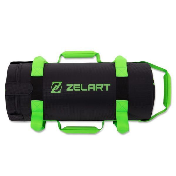 Мешок утяжелитель для функционального тренинга Power Bag Zelart TA-7825-10 10кг черный-зеленый TA-7825-10 фото