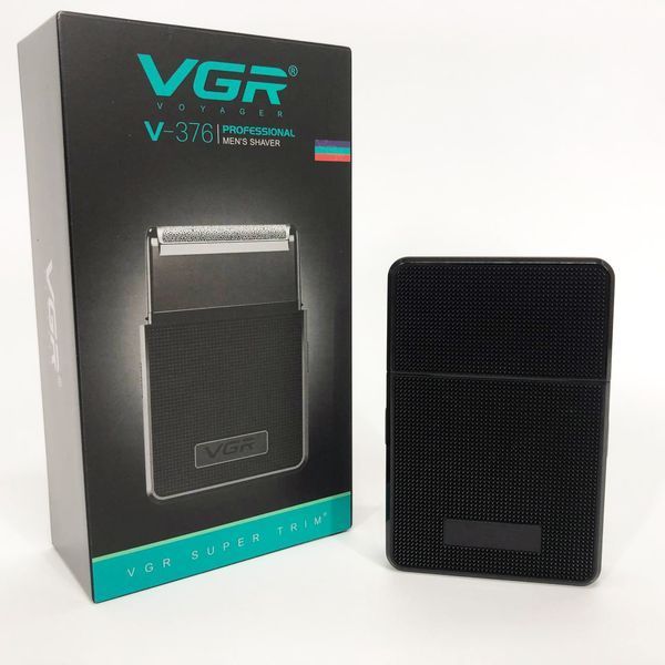 Електробритва VGR V-376 BLACK шейвер, Бюджетна машинка для стрижки бороди, Бездротова електробритва ws18127 фото