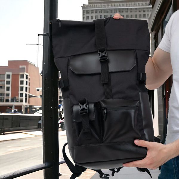 Рюкзак Rolltop мужской женский для путешествий и ноутбука, Ролтоп большой для города ws48652 фото