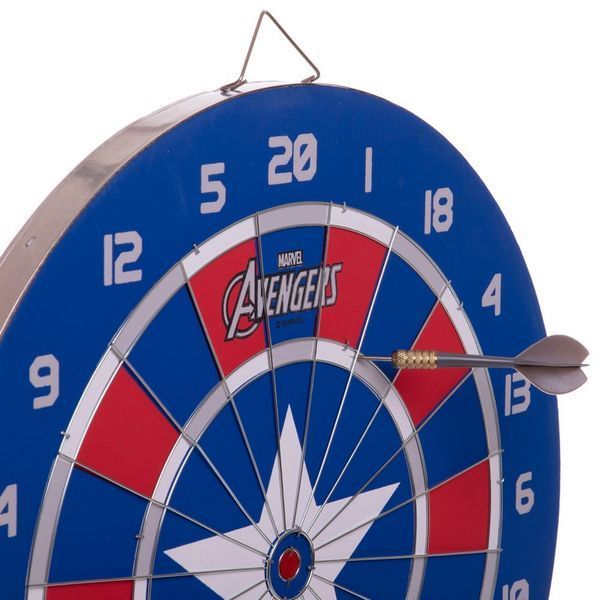 Дартс из прессованной бумаги 6 дротиков и мишень JOEREX MARVEL CAPTN AMERICAN JMBB19027-T 46см JMBB19027-T фото