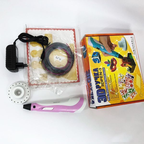 3D ручка Smart 3D Pen 2 c LCD дисплеем, Ручка 3d для развития внимания. Цвет: розовый ws78385-2-1 фото